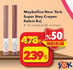 MAYBELLİNE NEW YORK SUPER STAY CRAYON KALEM RUJ